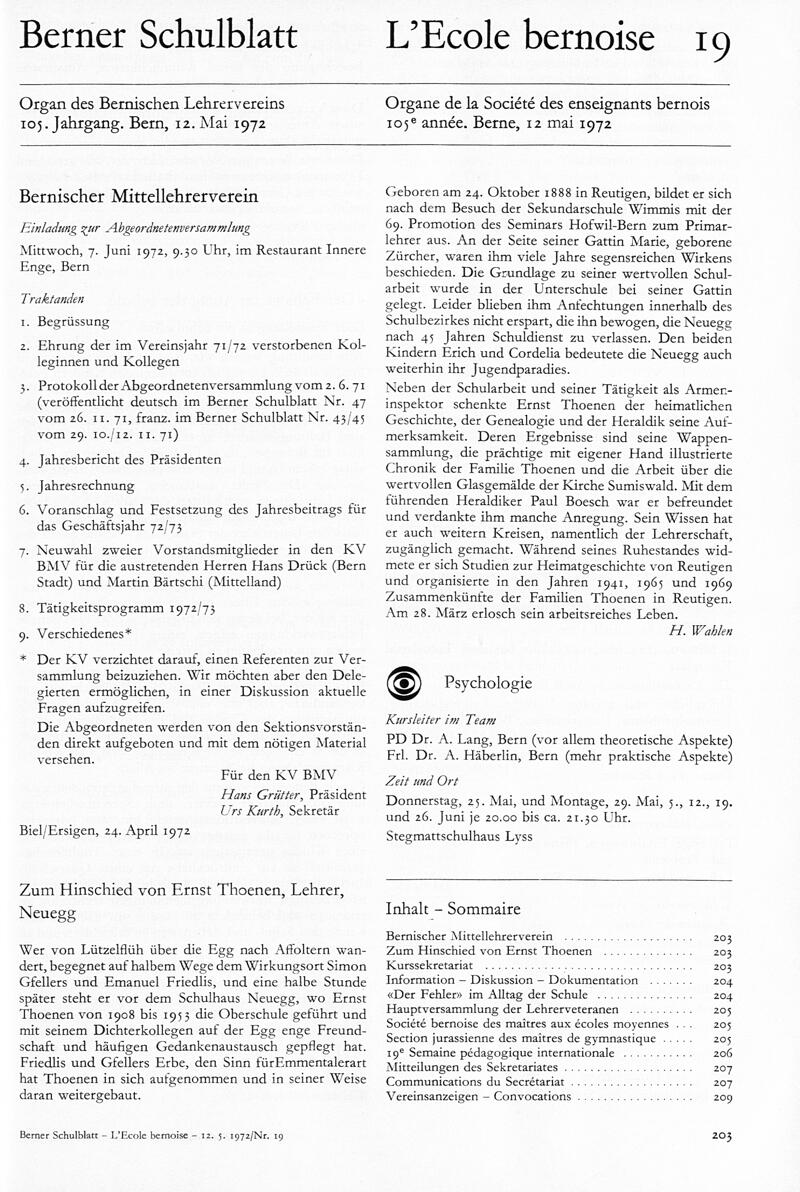 Buchumschlag - Heft 19