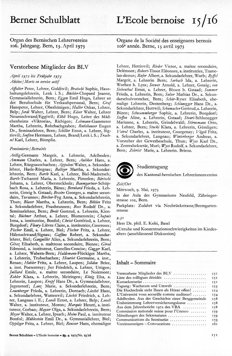 Buchumschlag - Heft 15-16