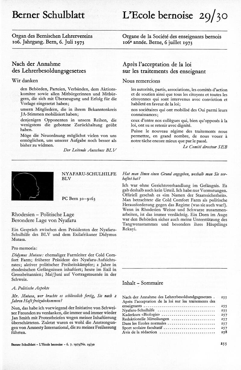 Buchumschlag - Heft 29-30