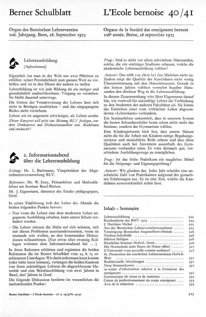 Buchumschlag - Heft 40-41