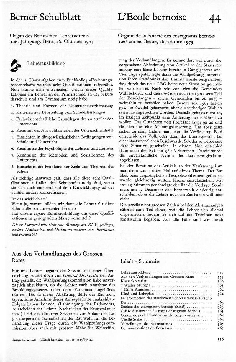 Buchumschlag - Heft 44