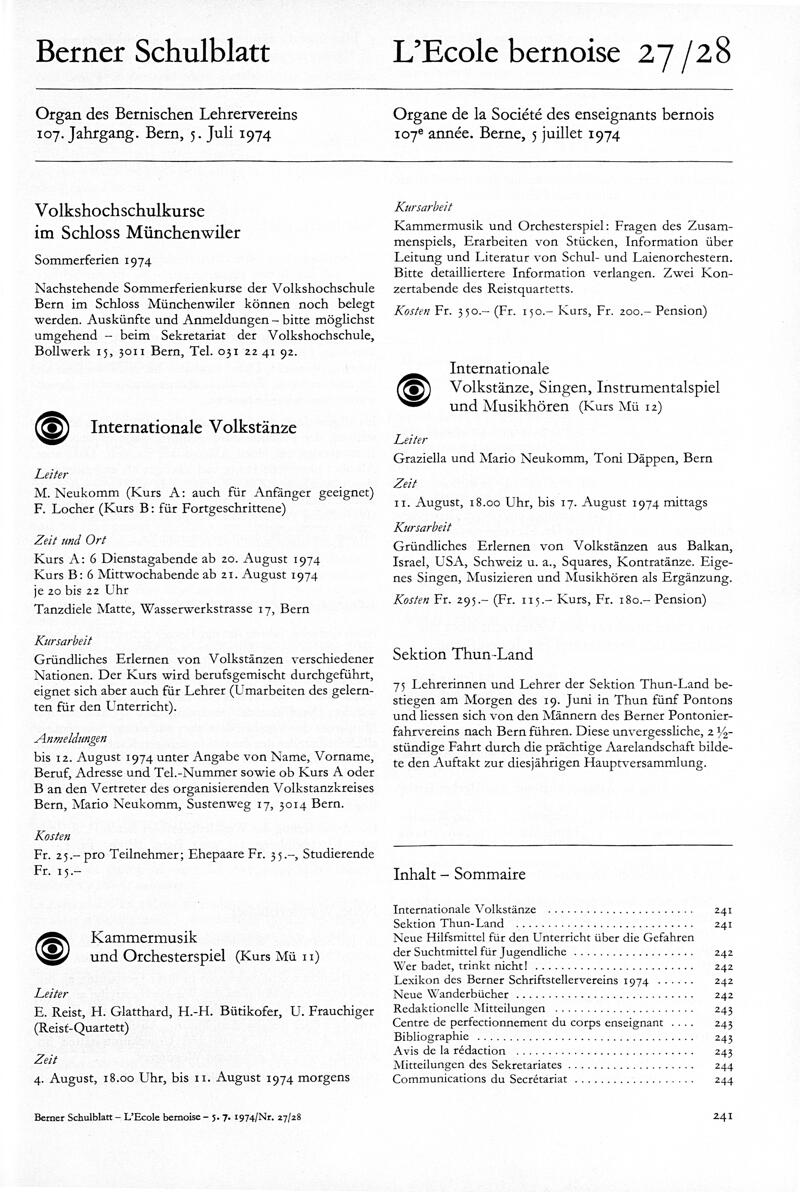 Buchumschlag - Heft 27-28