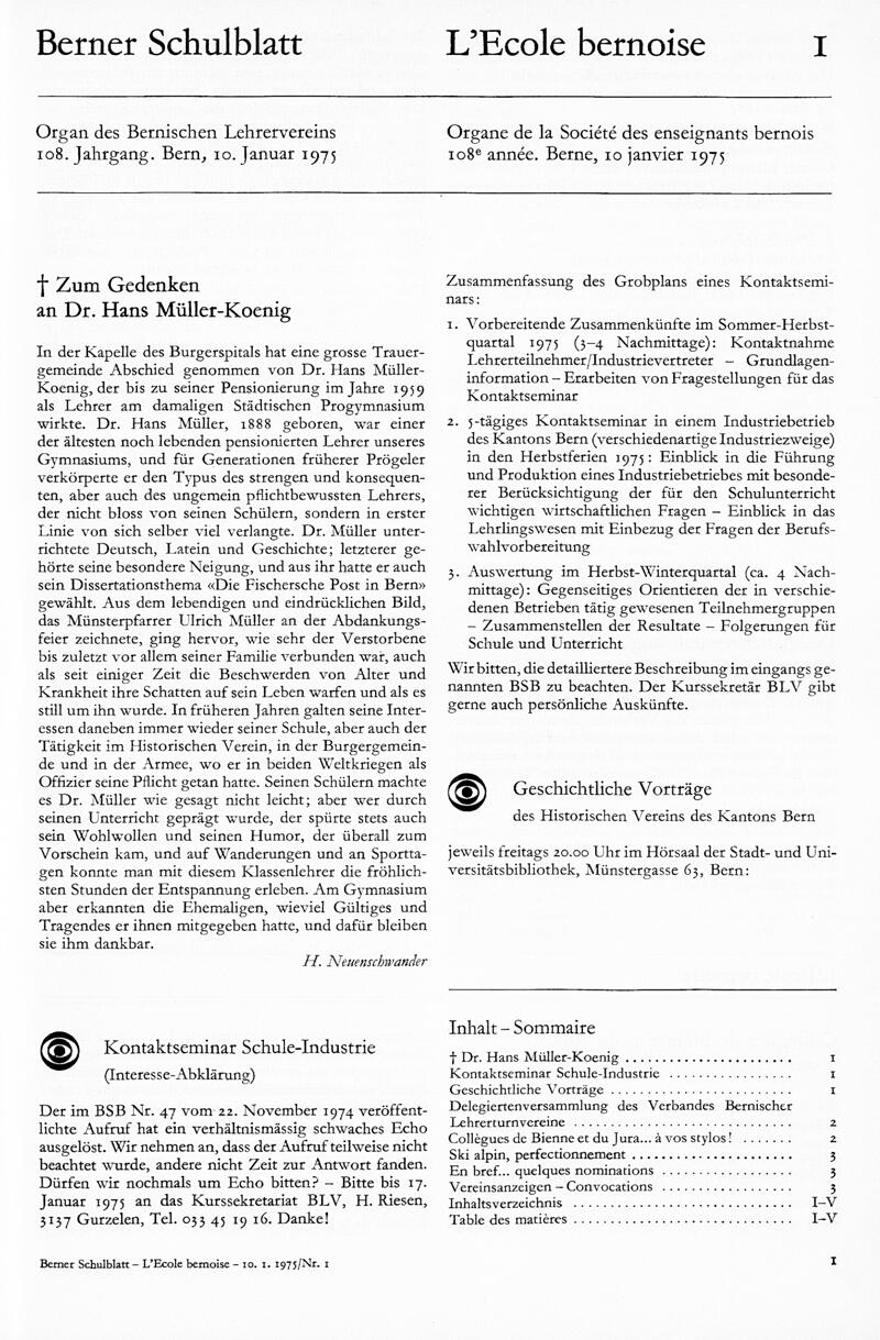 Buchumschlag - Heft 1