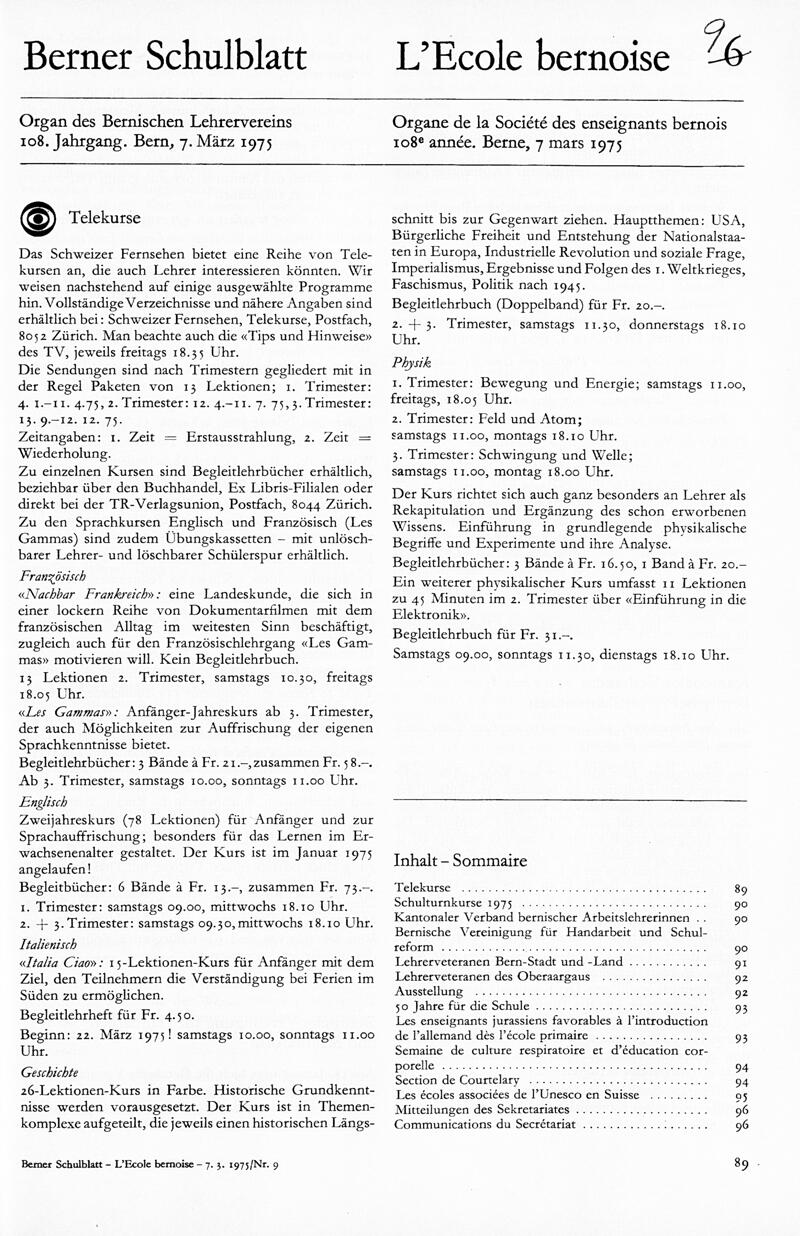 Buchumschlag - Heft 9