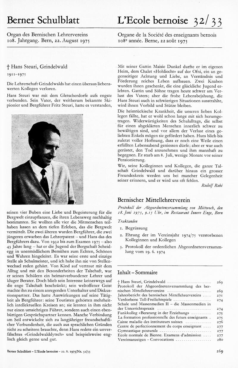 Buchumschlag - Heft 32-33