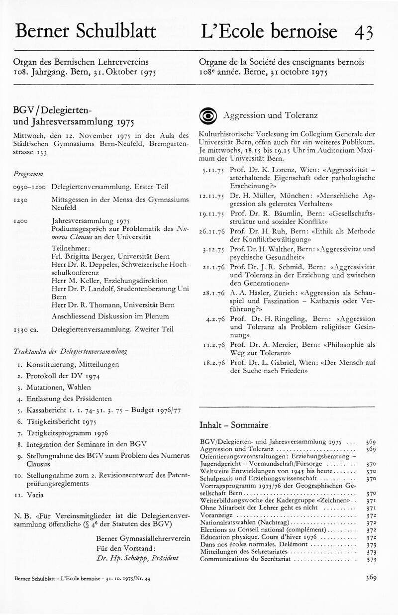 Buchumschlag - Heft 43