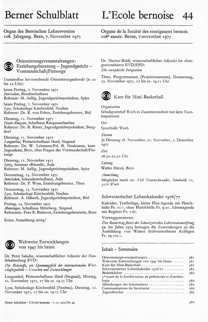 Buchumschlag - Heft 44