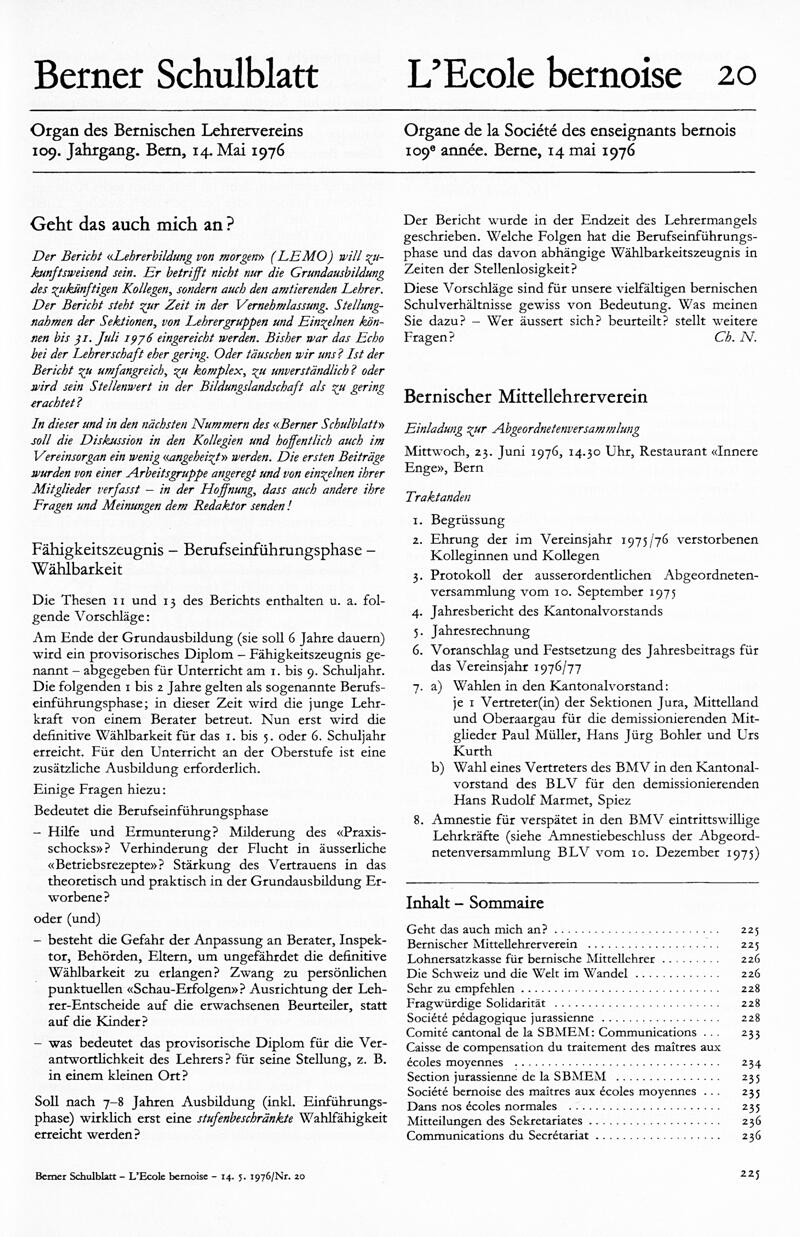 Buchumschlag - Heft 20