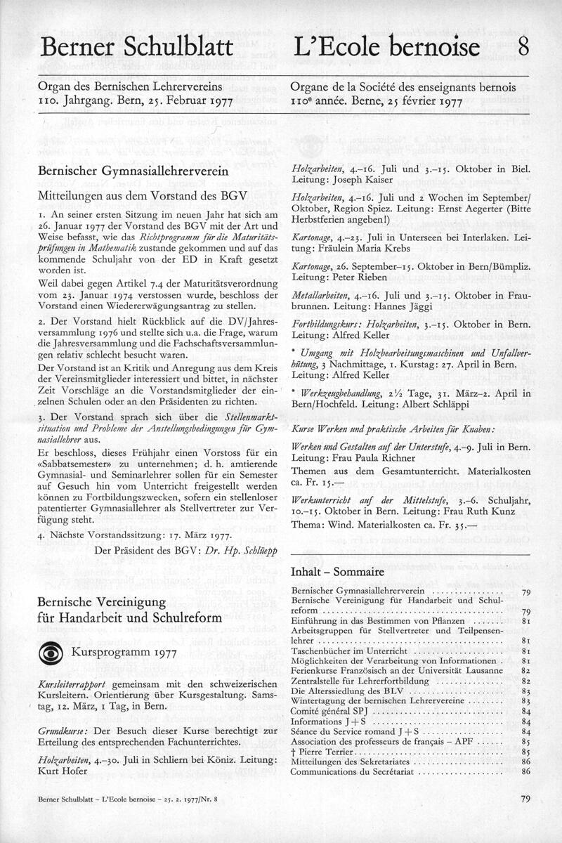 Buchumschlag - Heft 8