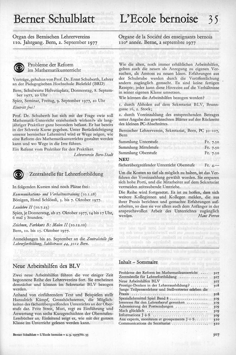 Buchumschlag - Heft 35