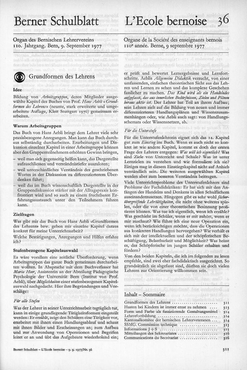 Buchumschlag - Heft 36