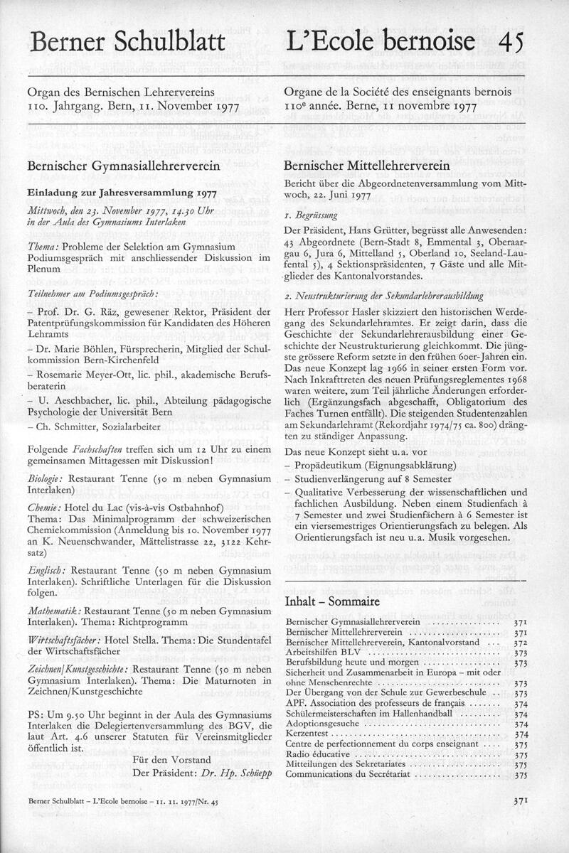 Buchumschlag - Heft 45