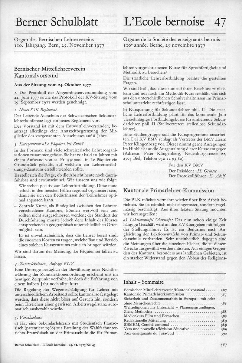 Buchumschlag - Heft 47