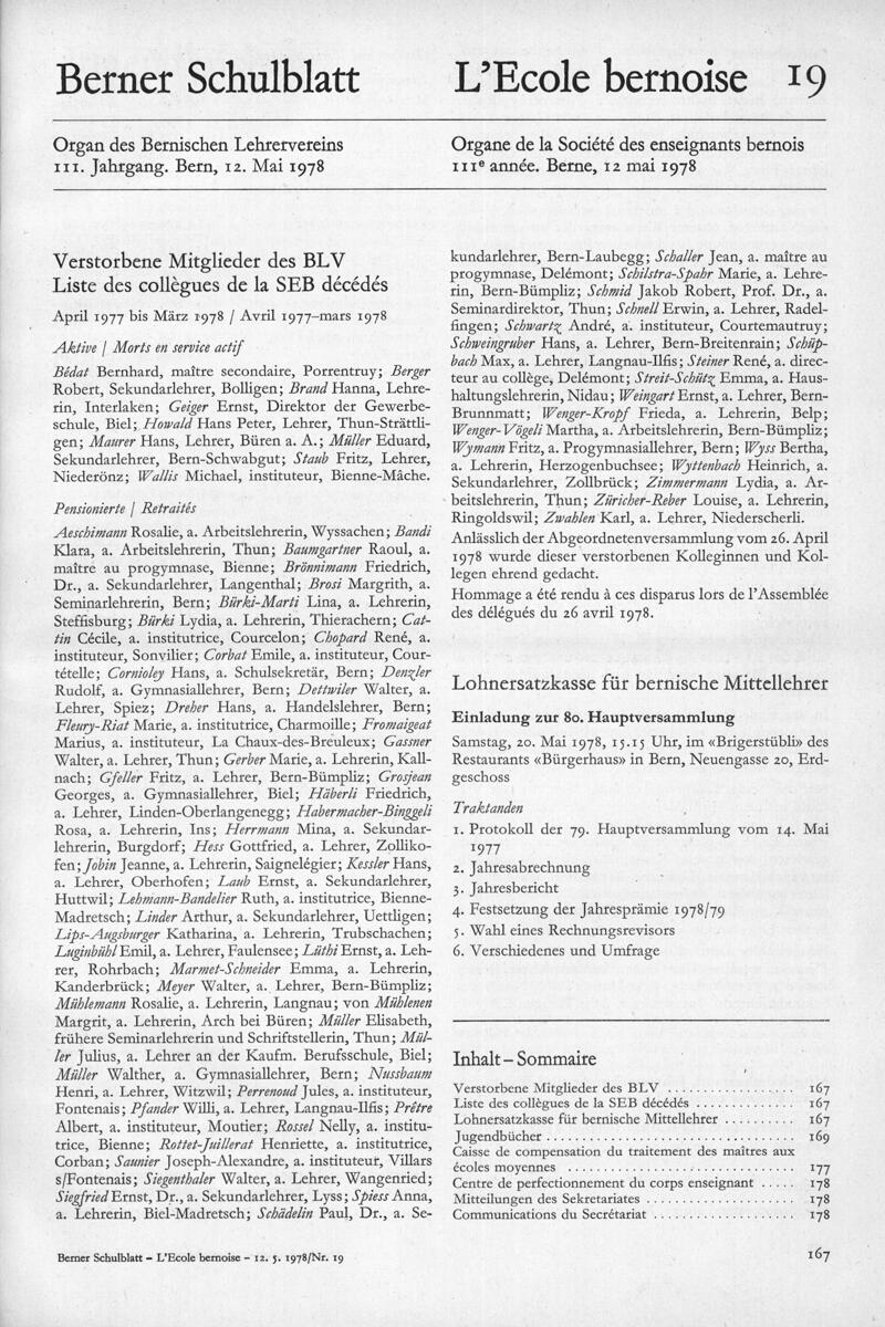 Buchumschlag - Heft 19