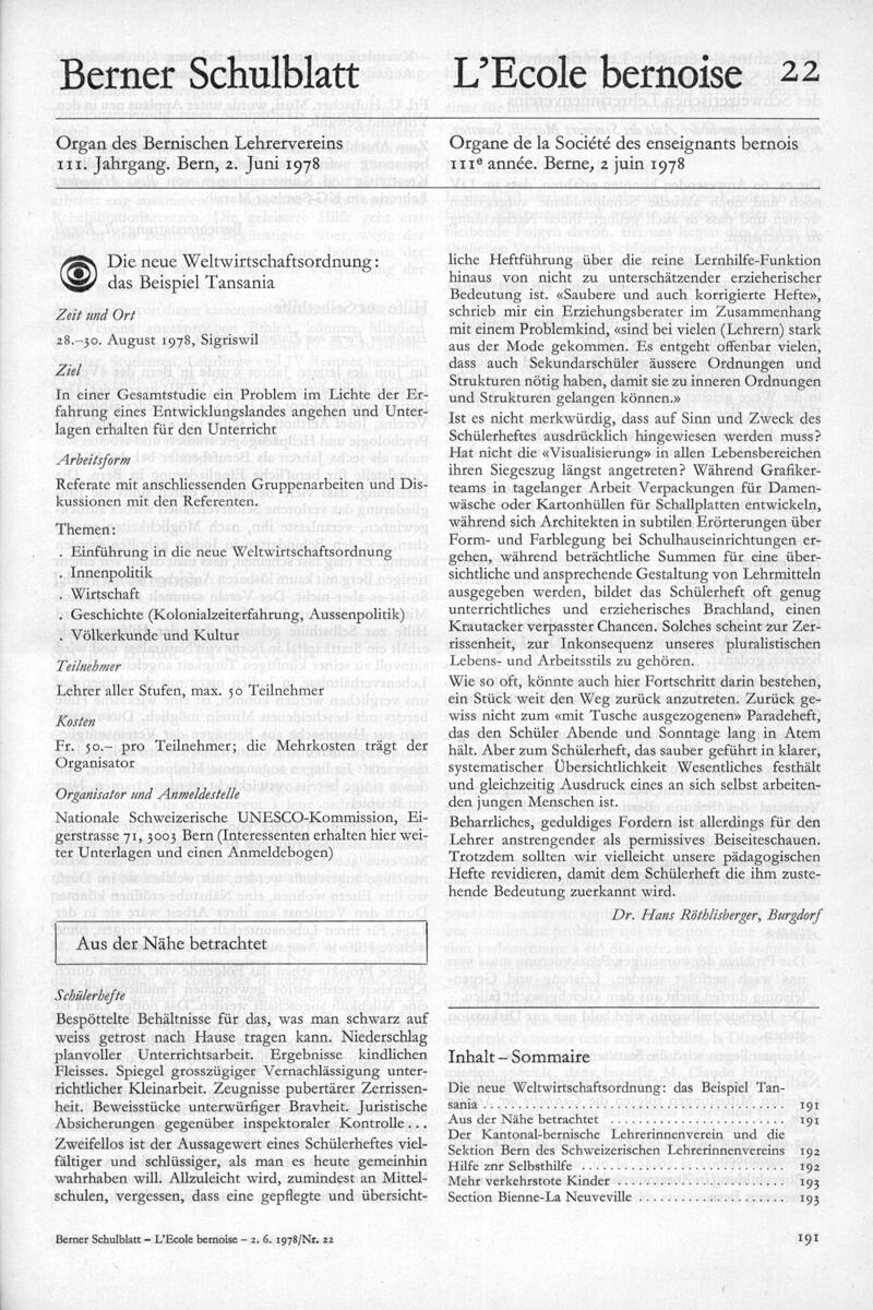 Buchumschlag - Heft 22