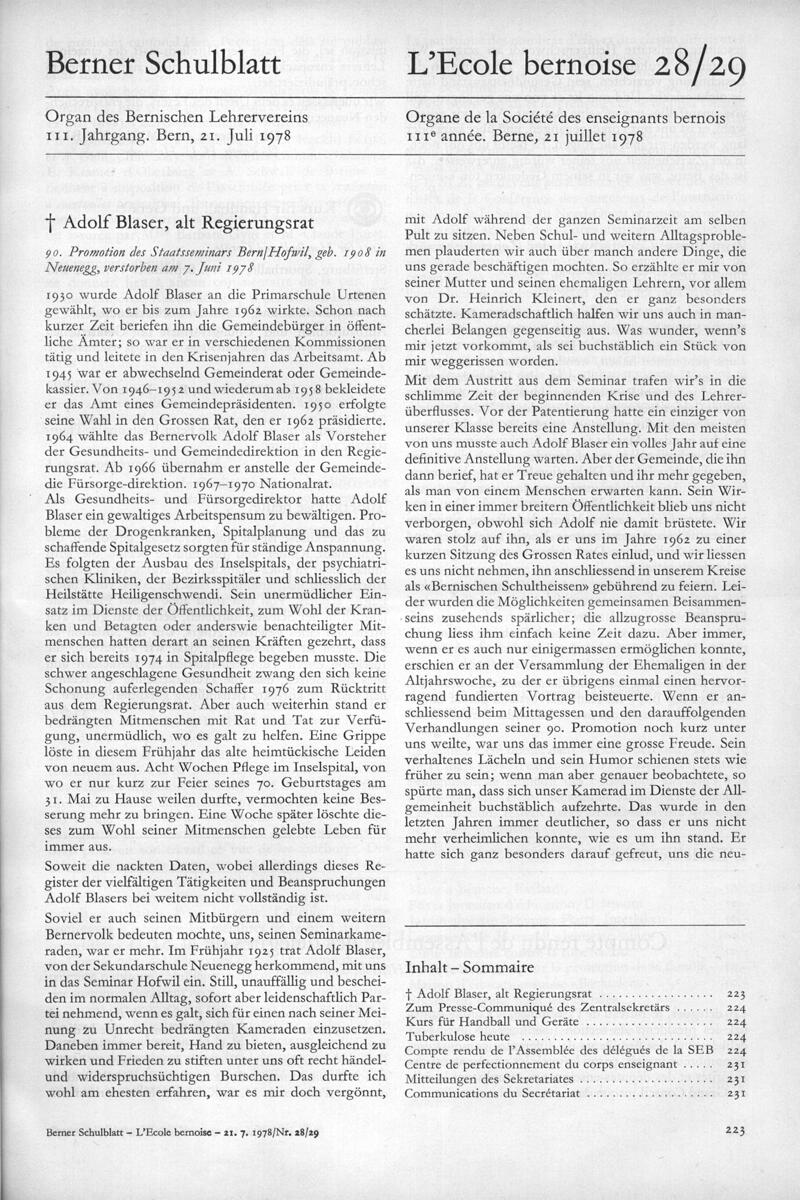 Buchumschlag - Heft 28-29