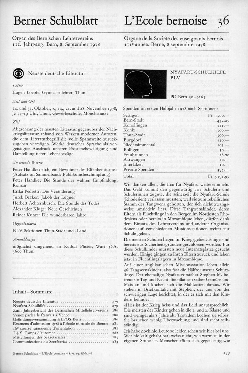 Buchumschlag - Heft 36