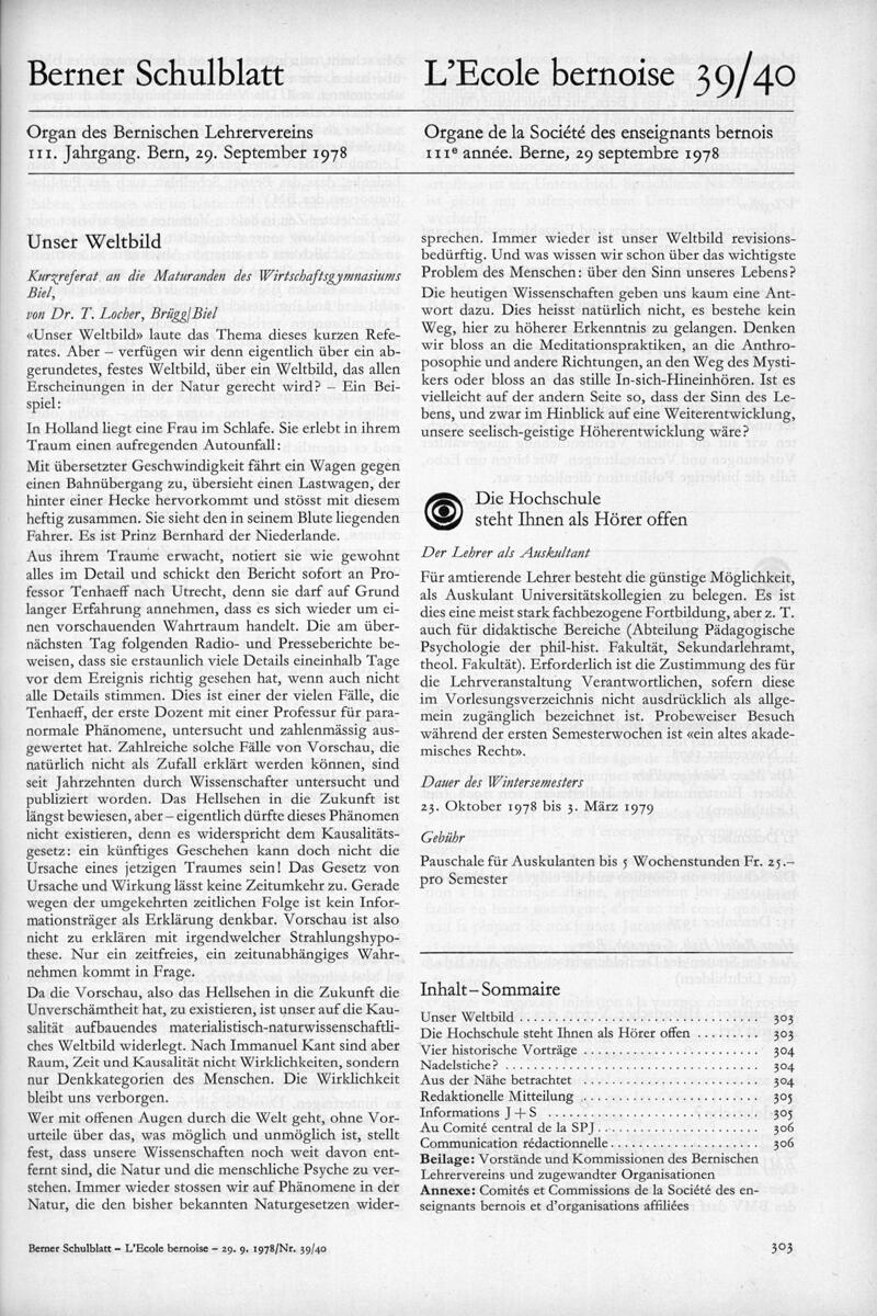 Buchumschlag - Heft 39-40