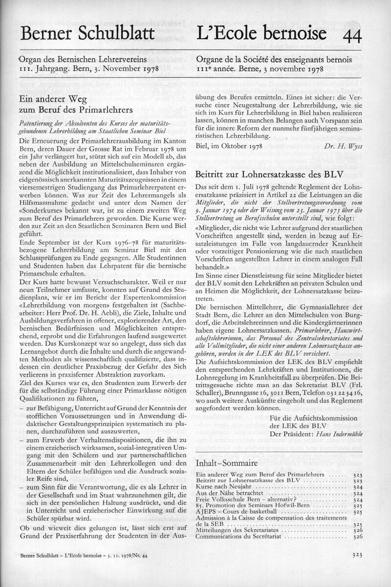 Buchumschlag - Heft 44