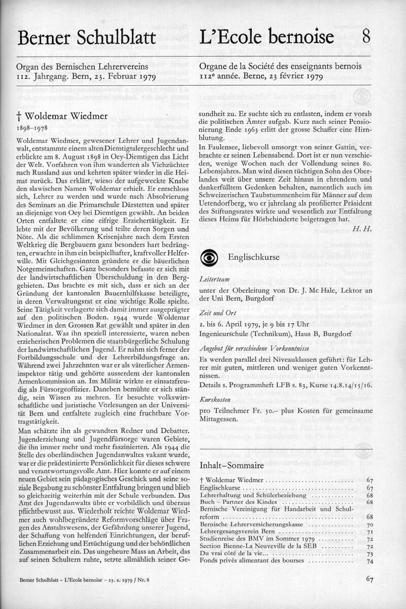 Buchumschlag - Heft 8