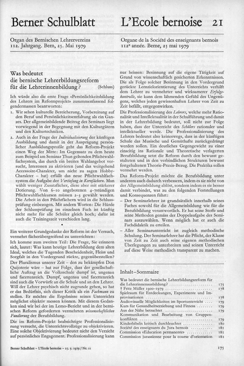 Buchumschlag - Heft 21