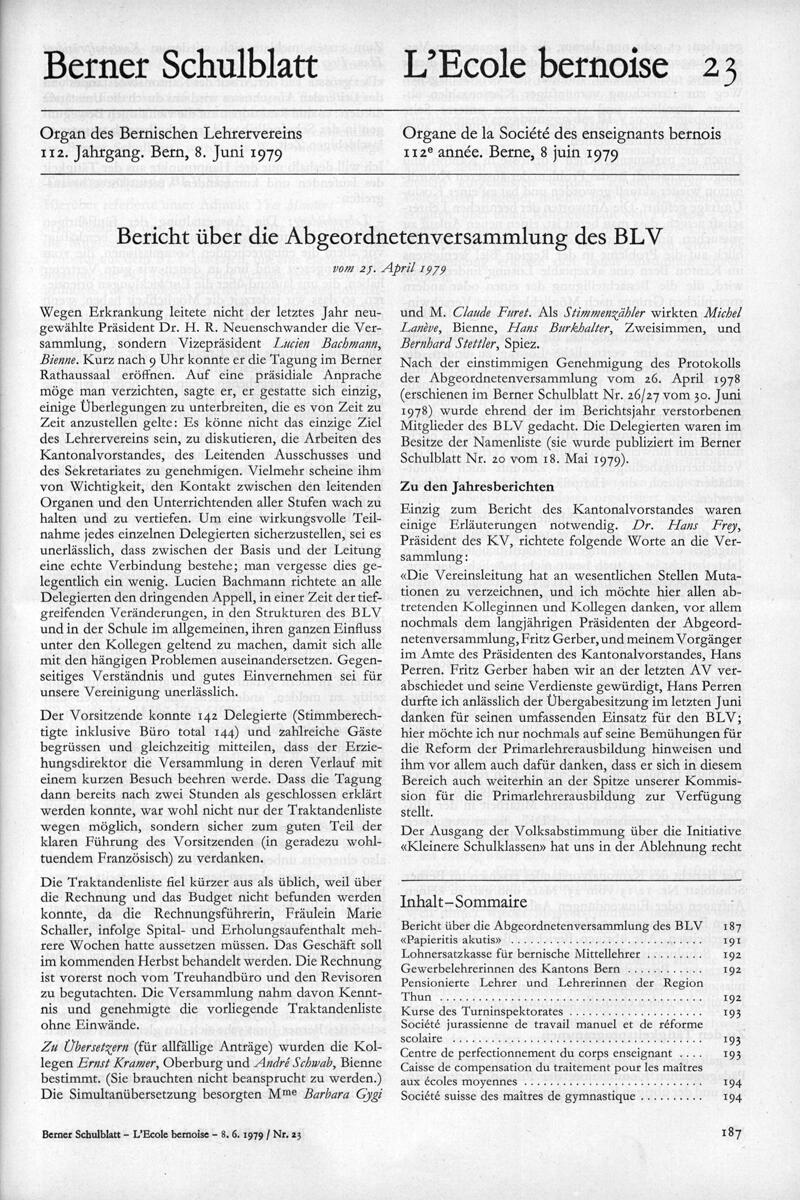 Buchumschlag - Heft 23