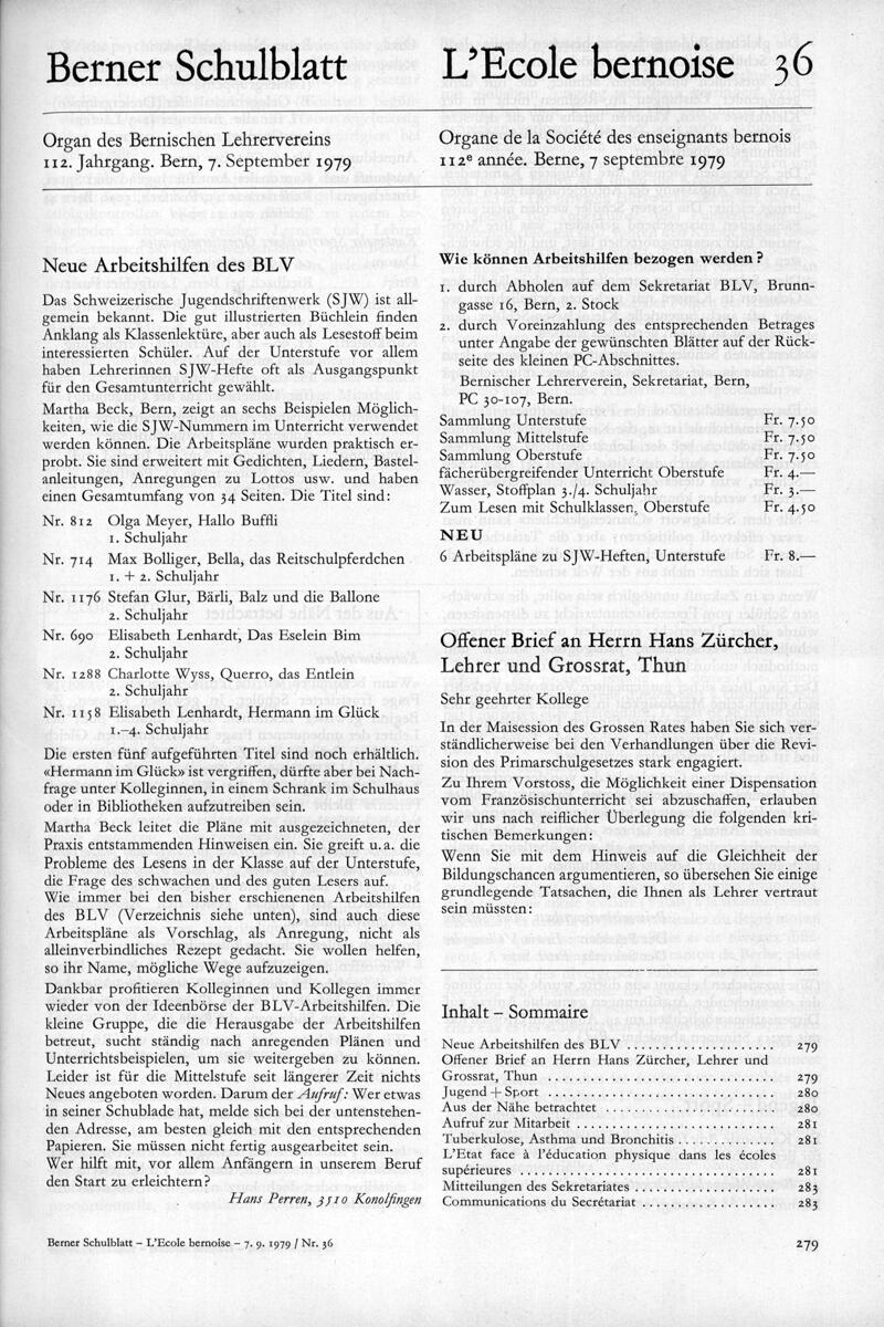 Buchumschlag - Heft 36