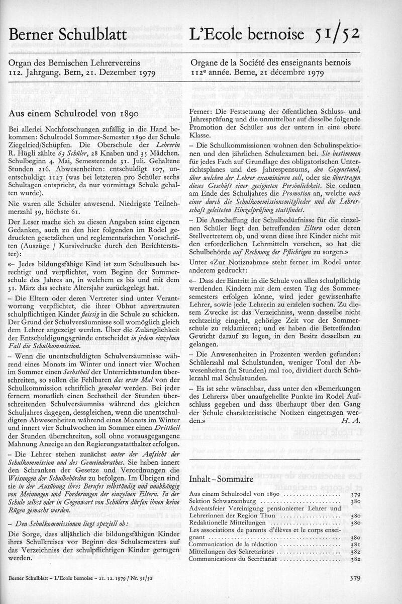 Buchumschlag - Heft 51-52