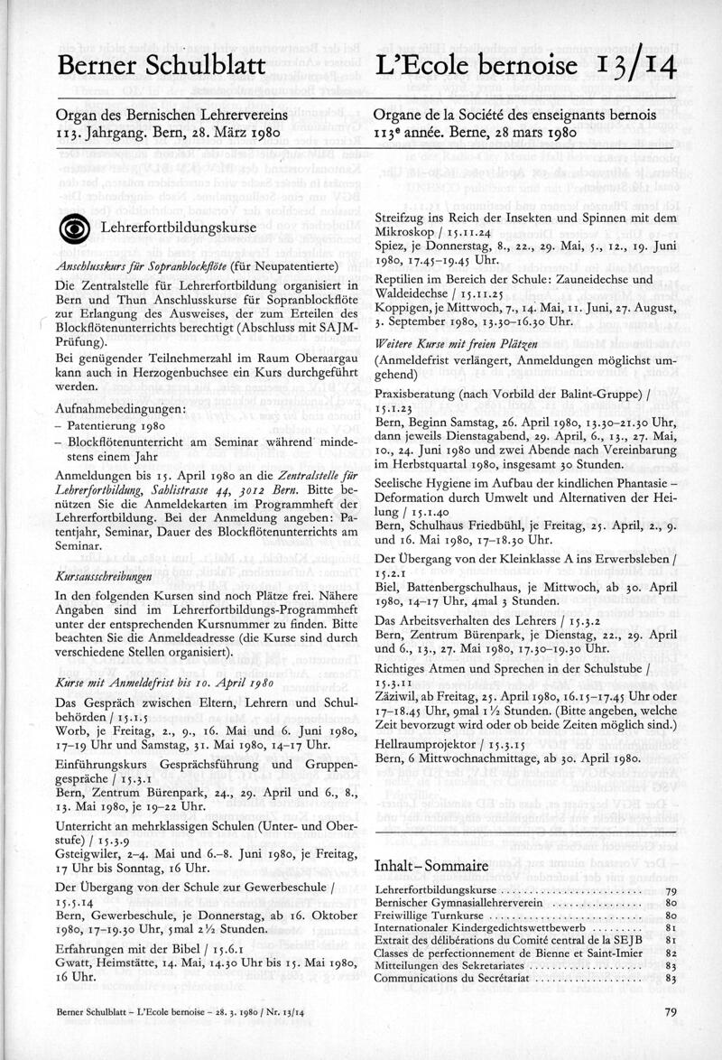 Buchumschlag - Heft 13-14