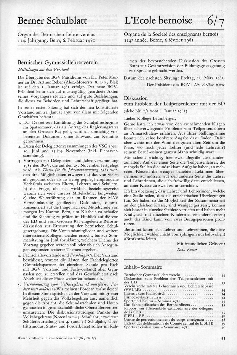 Buchumschlag - Heft 6-7