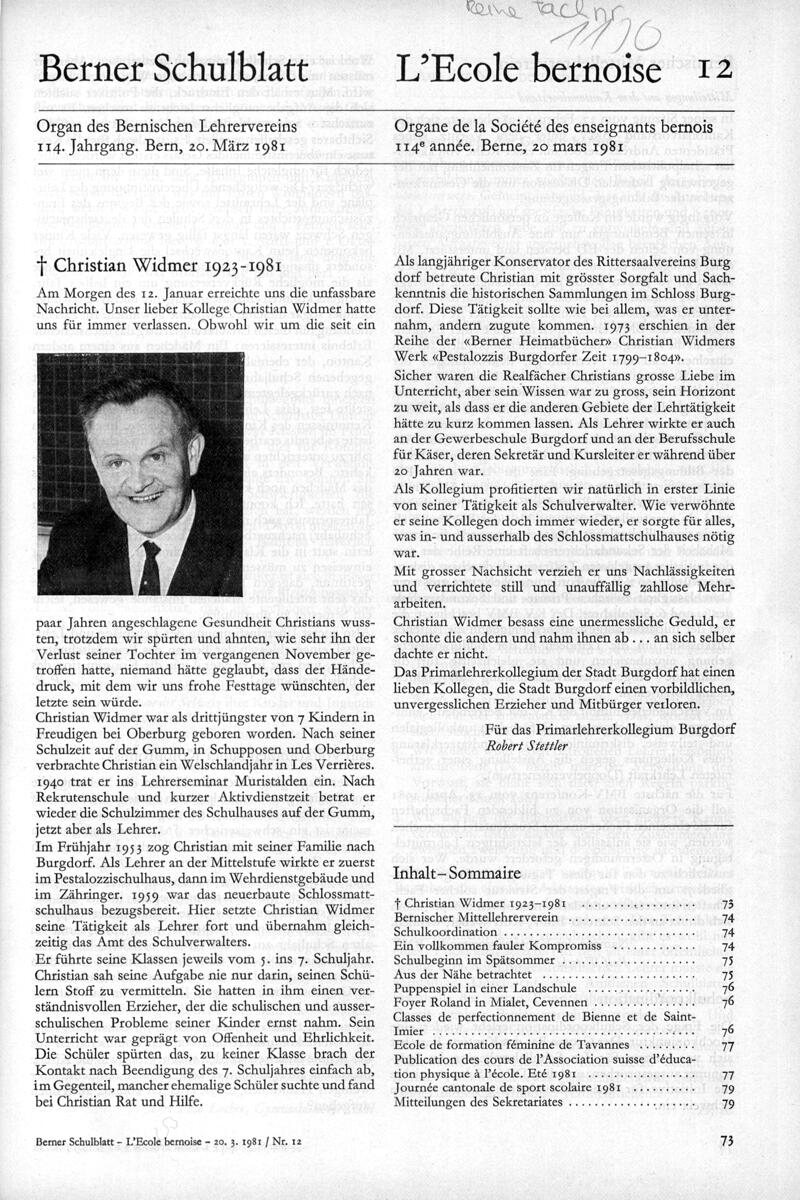 Buchumschlag - Heft 12