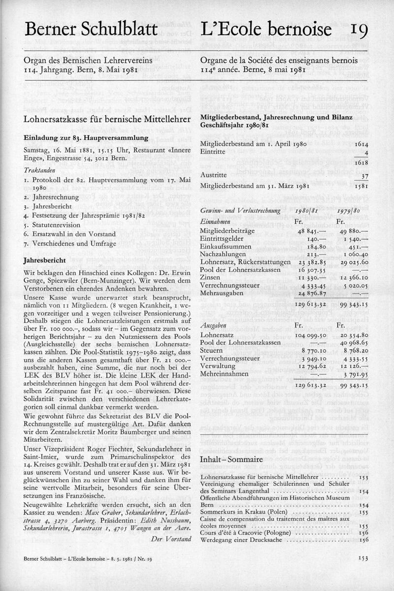 Buchumschlag - Heft 19