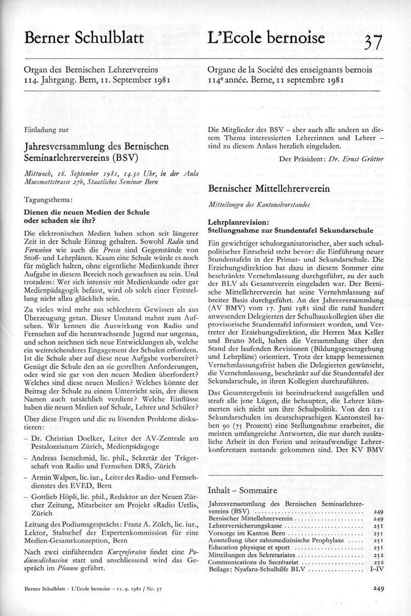Buchumschlag - Heft 37
