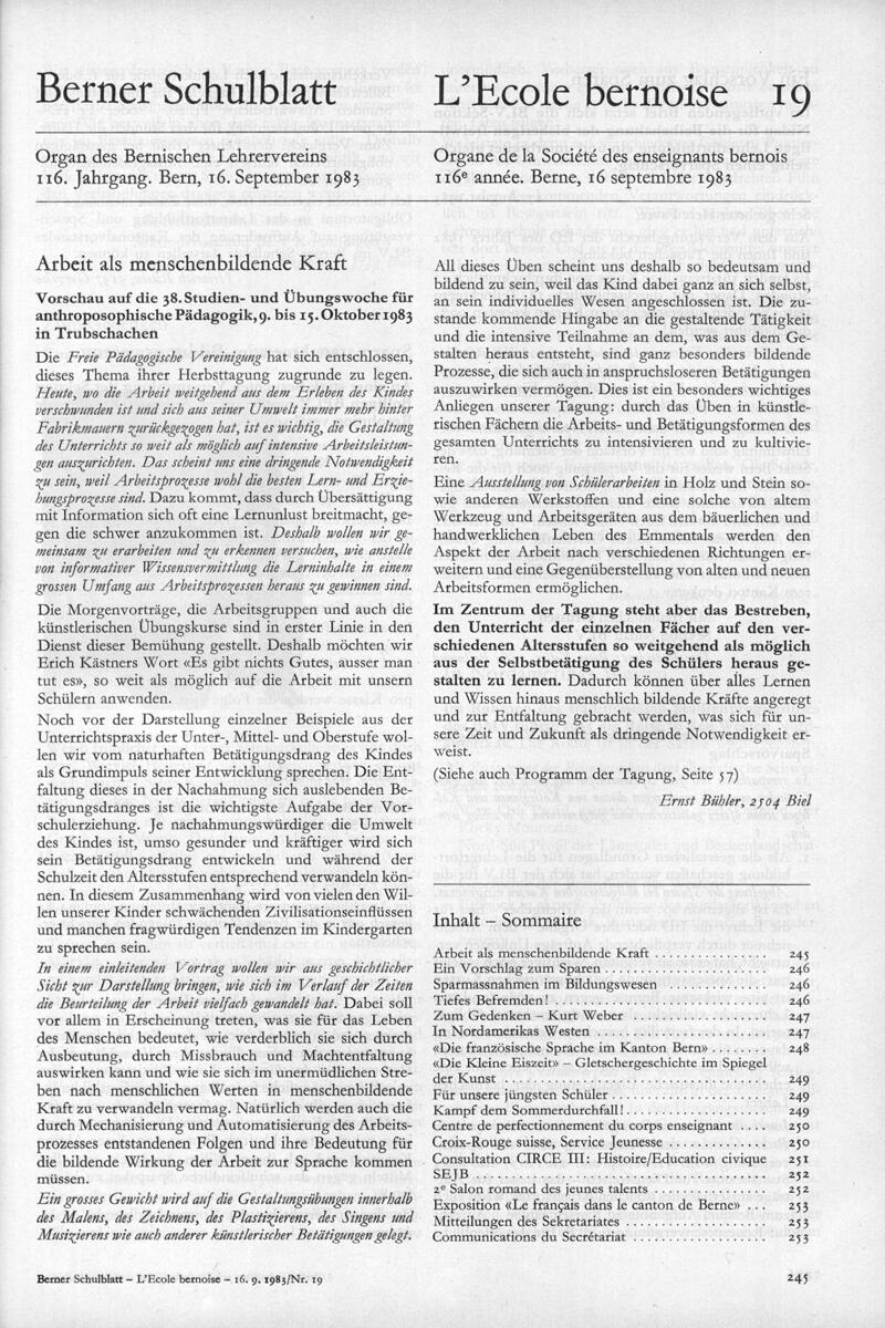 Buchumschlag - Heft 19