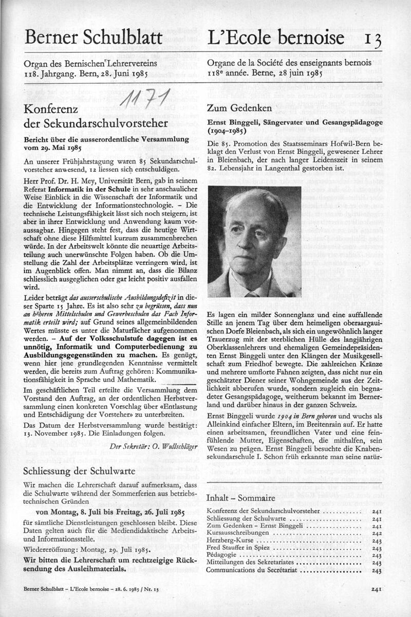 Buchumschlag - Heft 13