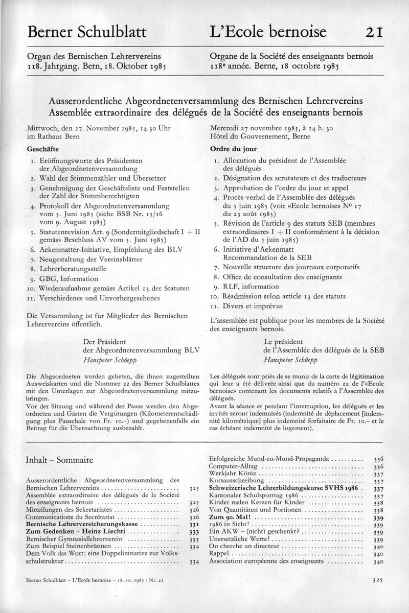 Buchumschlag - Heft 21