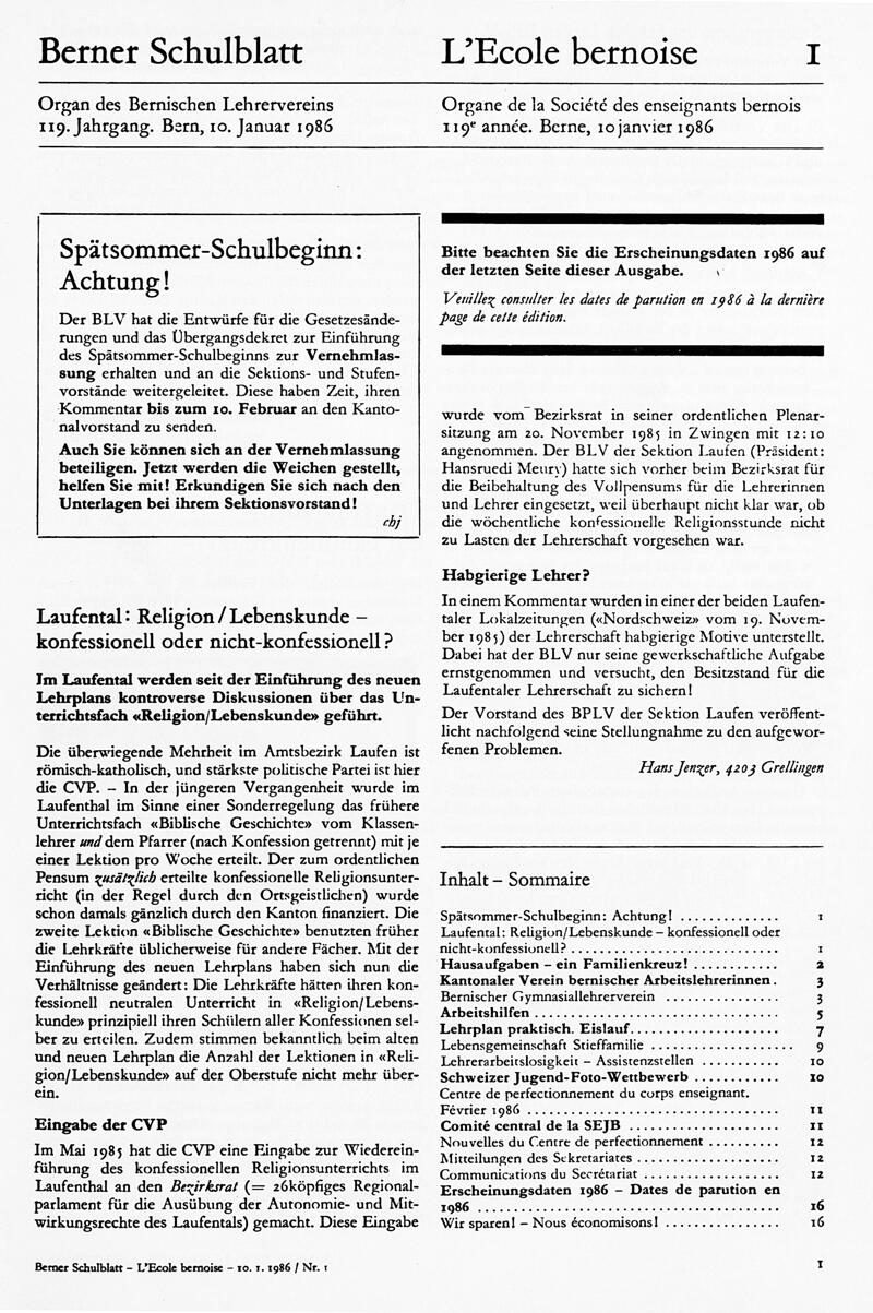 Buchumschlag - Heft 1