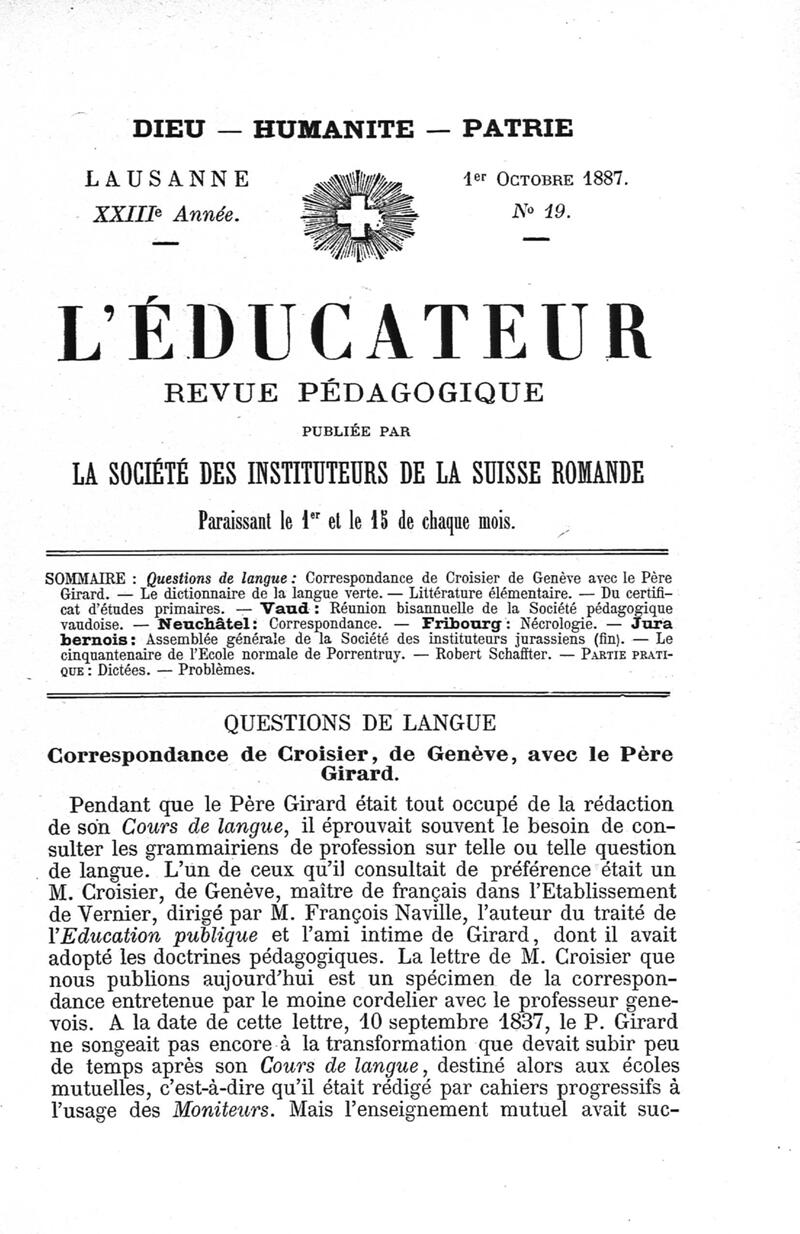 Buchumschlag - Heft 19