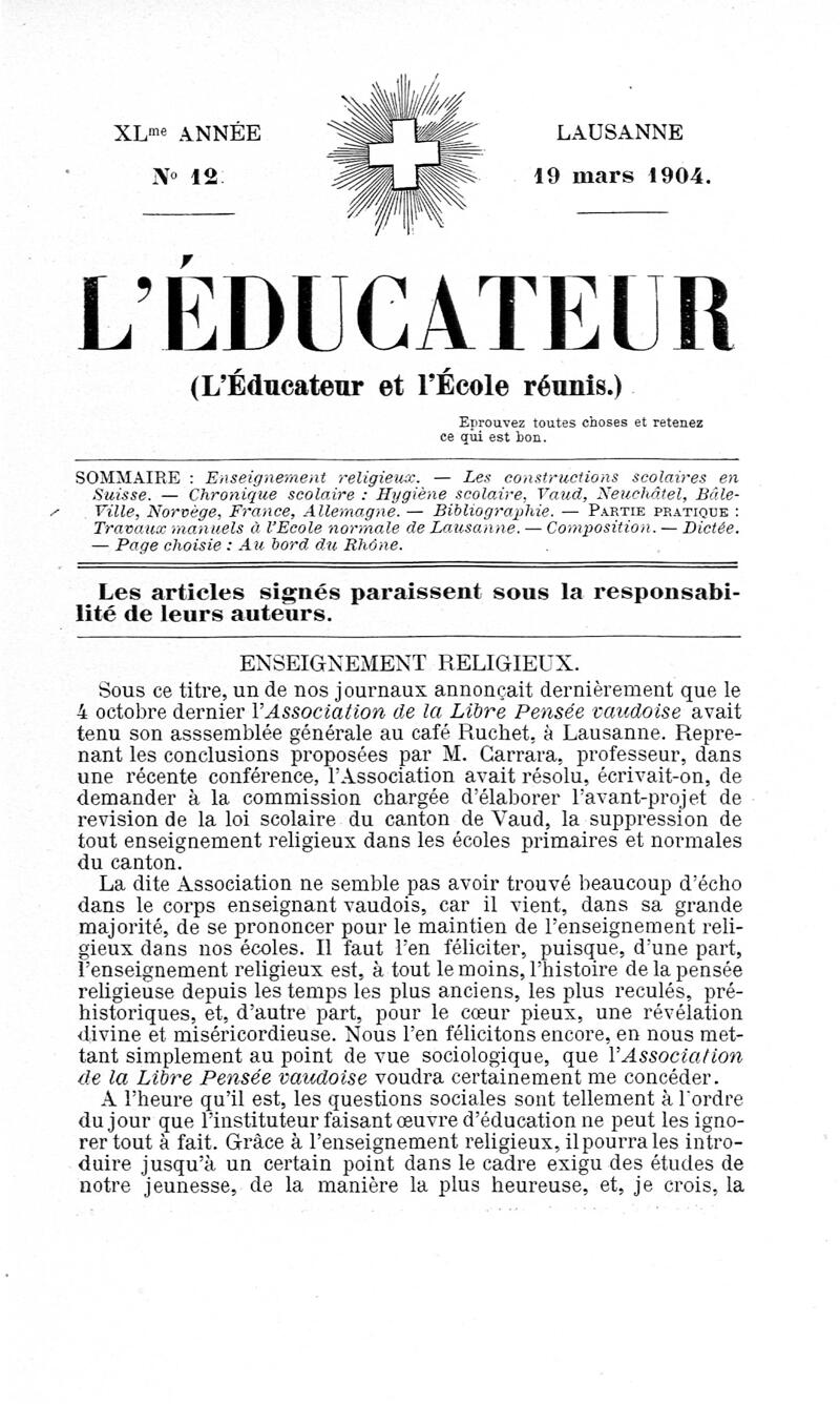 Buchumschlag - Heft 12