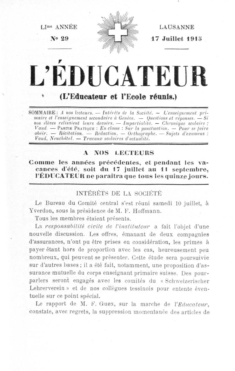 Buchumschlag - Heft 29