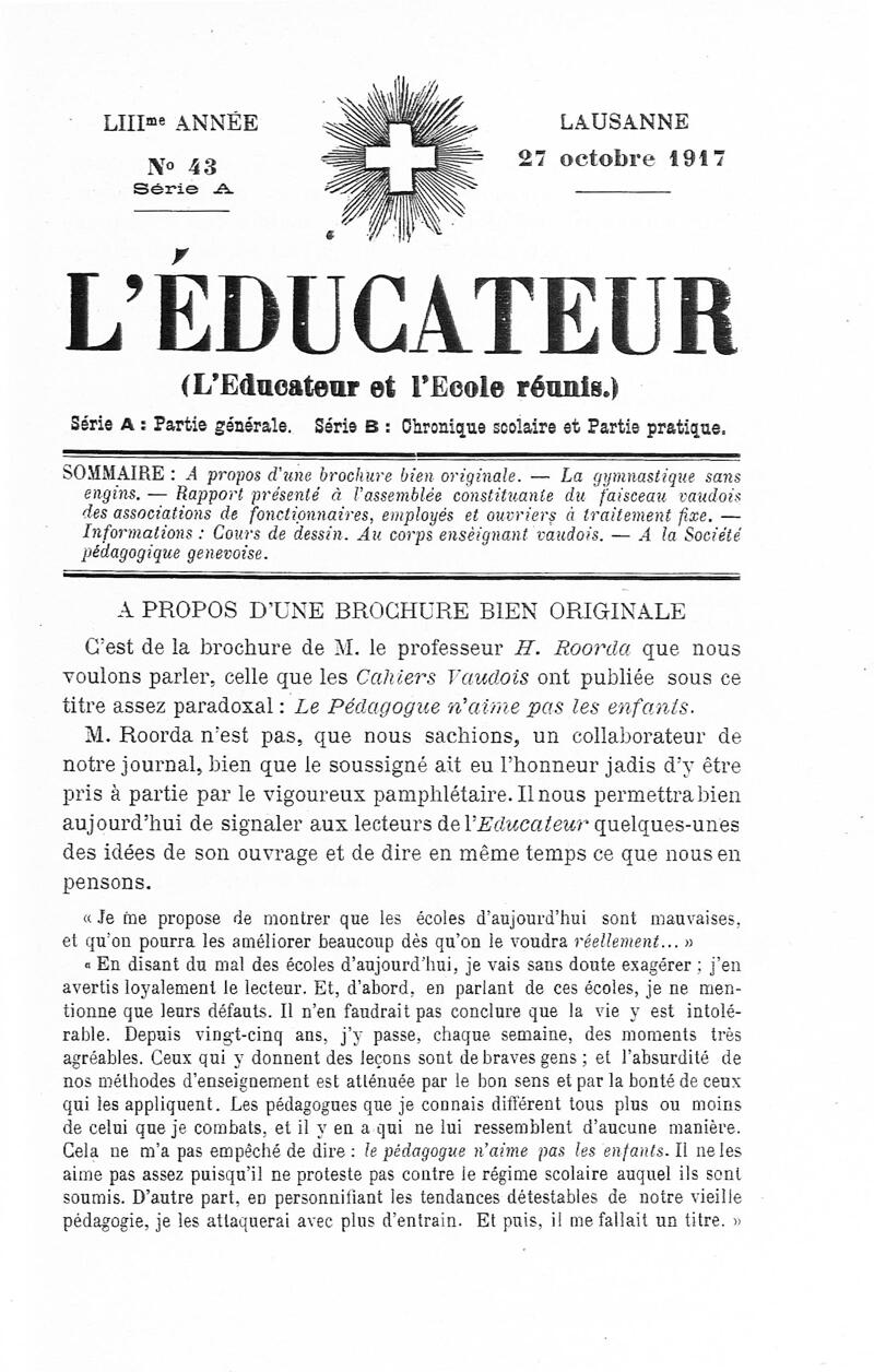 Buchumschlag - Heft 43