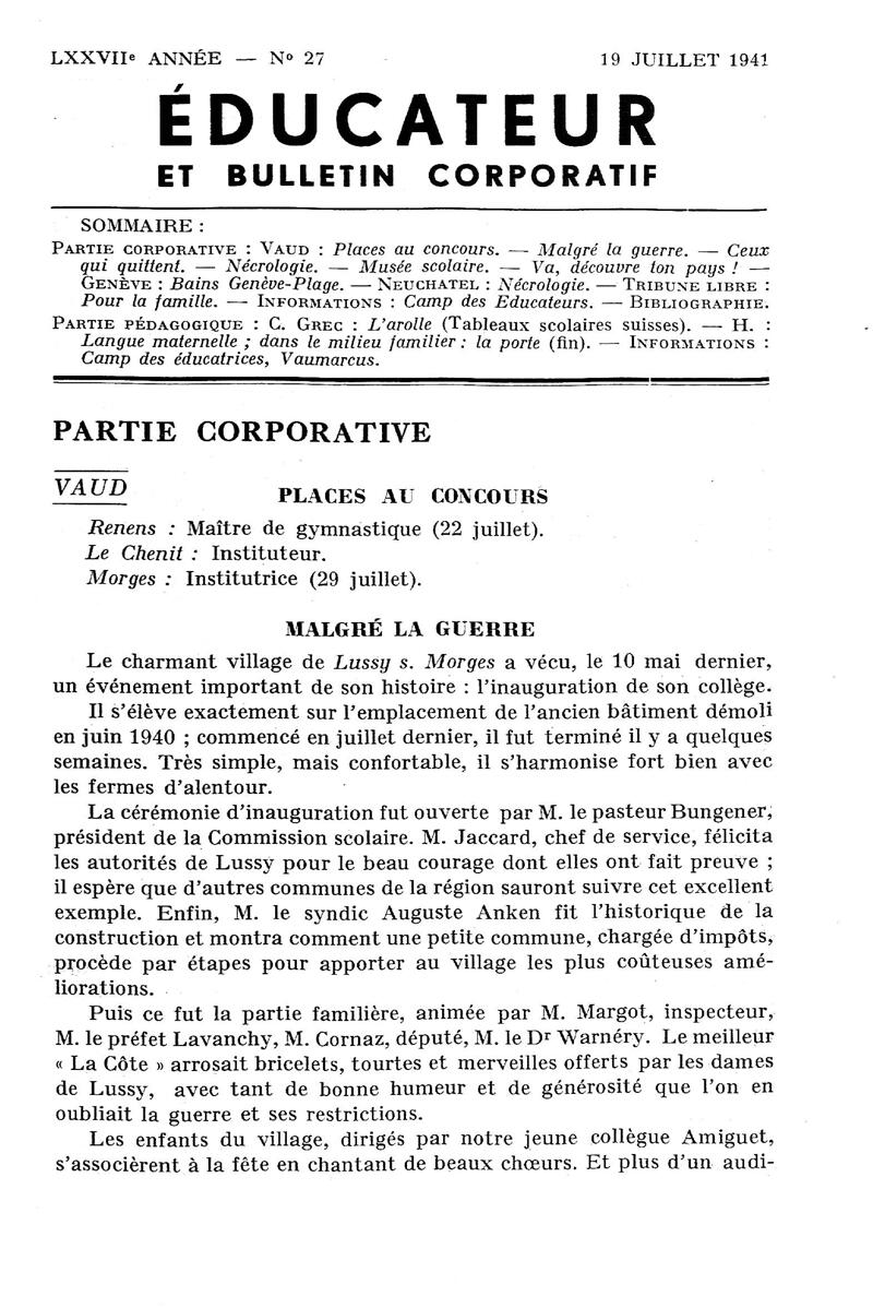 Buchumschlag - Heft 27