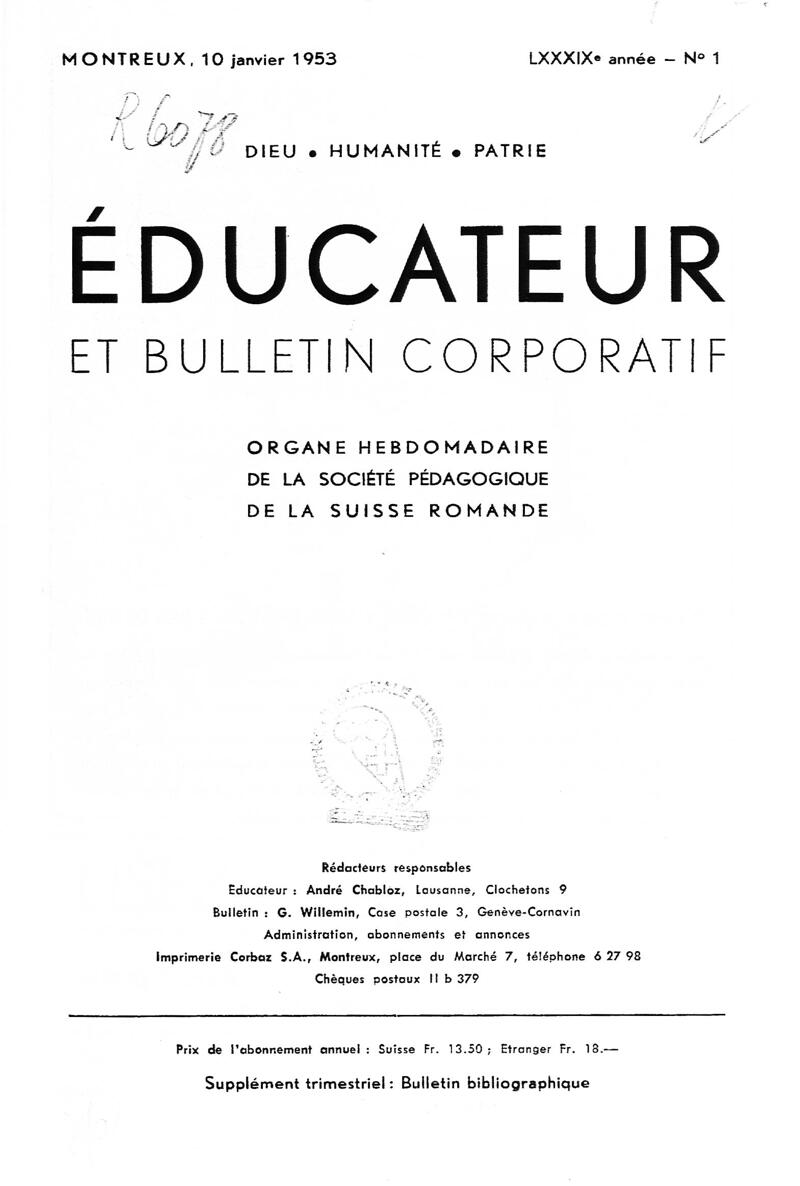 Buchumschlag - Heft 1