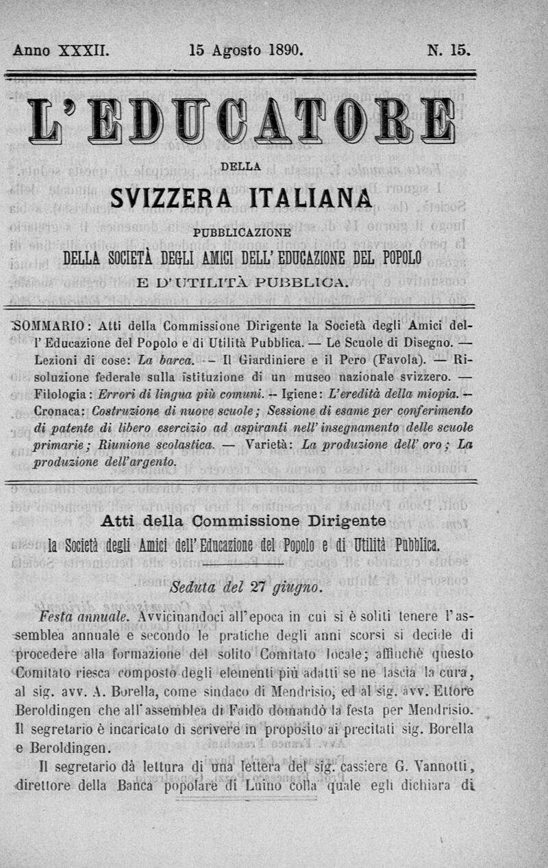 Buchumschlag - Heft 15