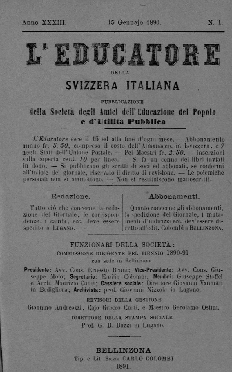 Buchumschlag - Heft 1