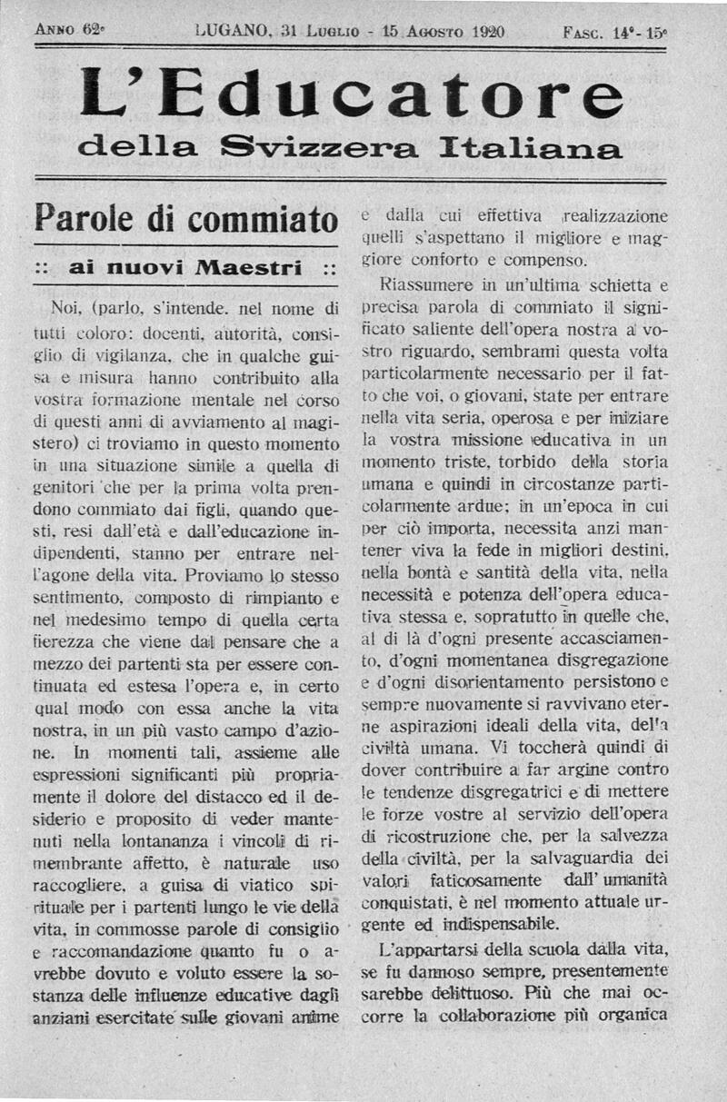 Buchumschlag - Heft 14-15