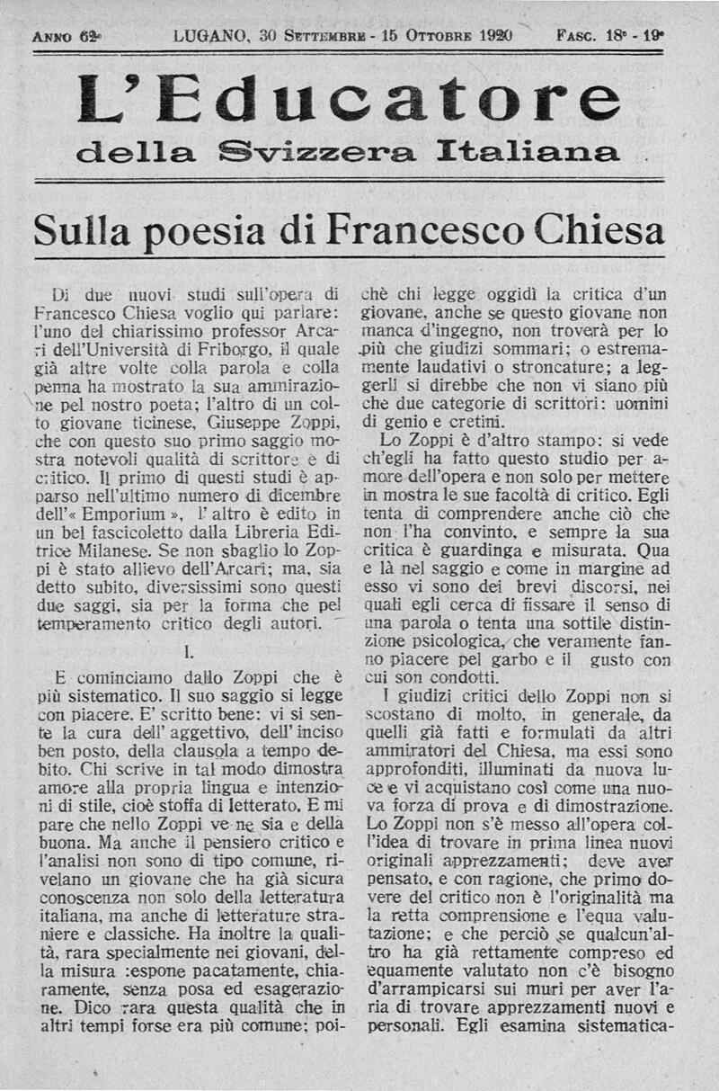 Buchumschlag - Heft 18-19