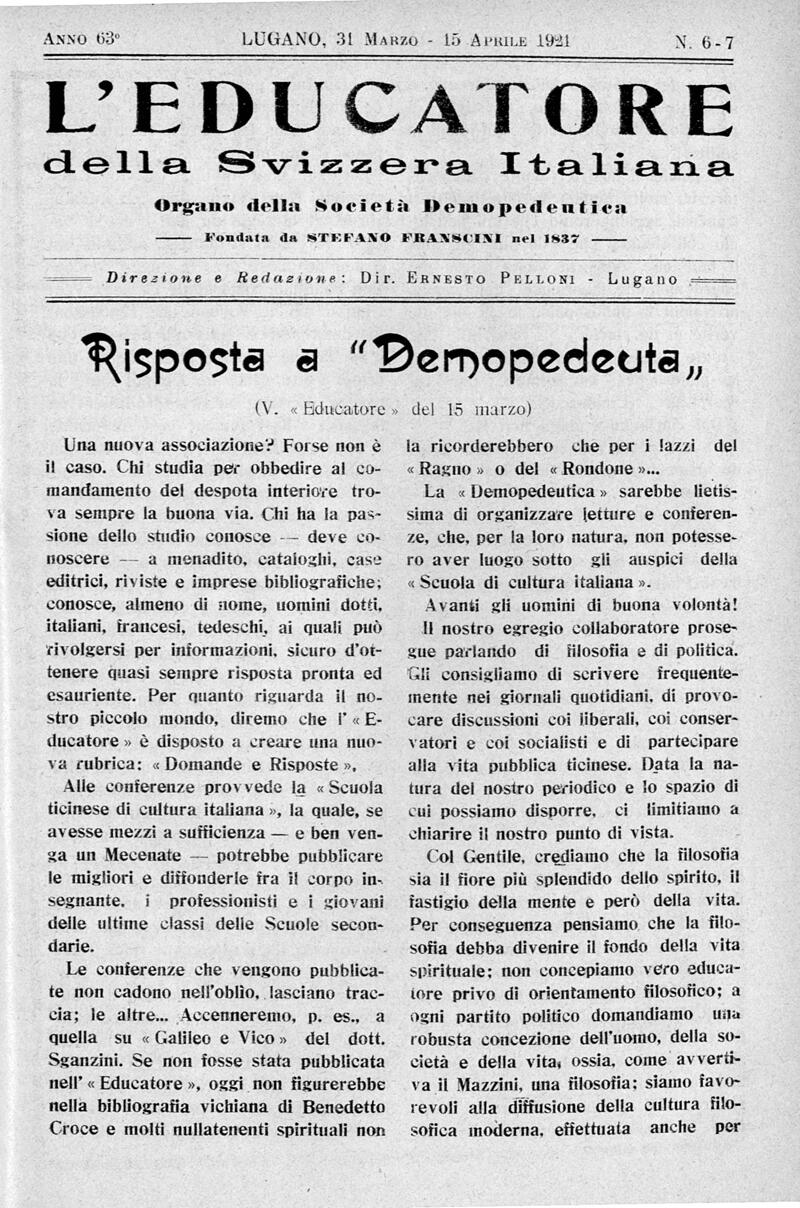 Buchumschlag - Heft 6-7