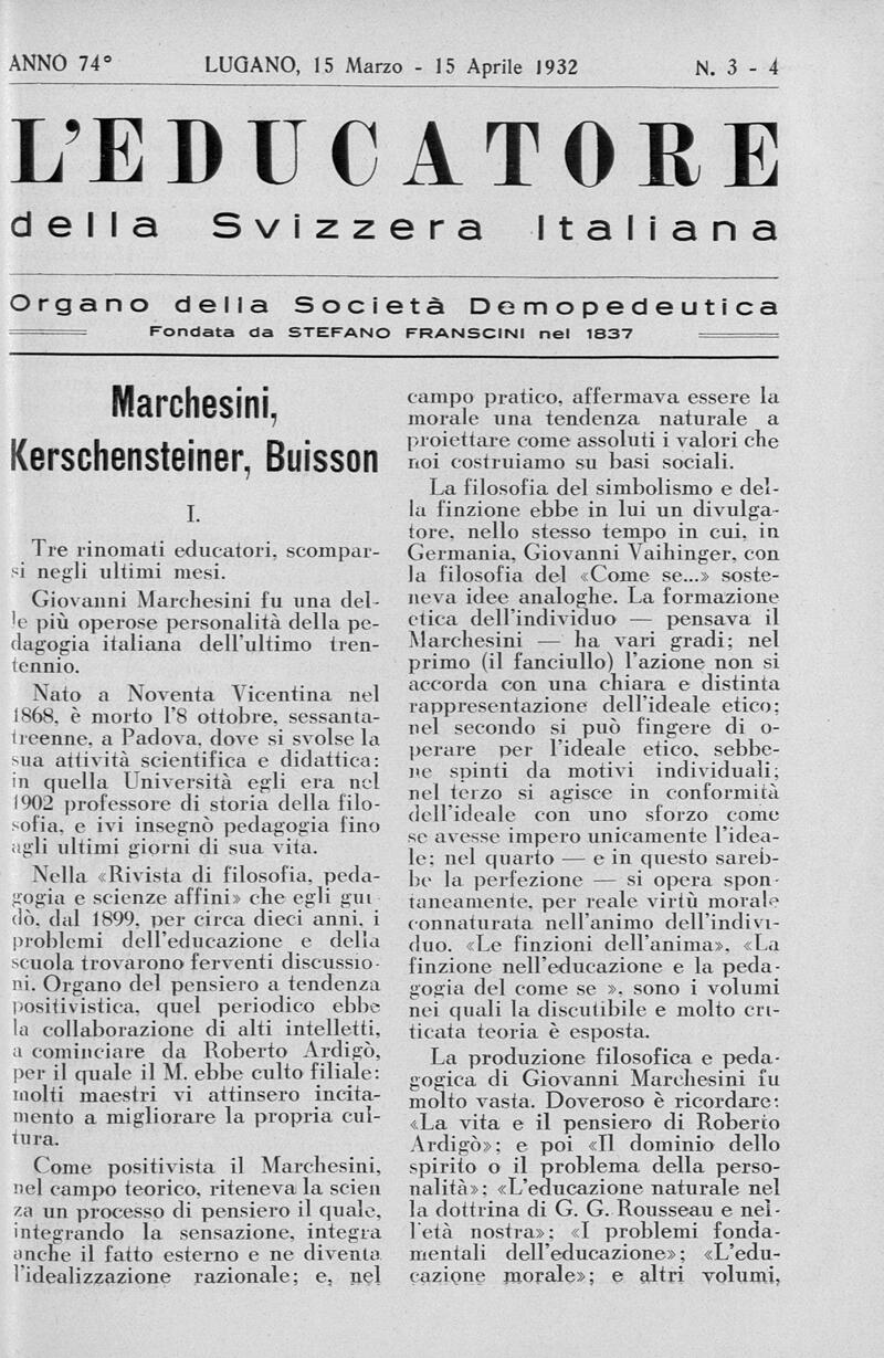 Buchumschlag - Heft 3-4