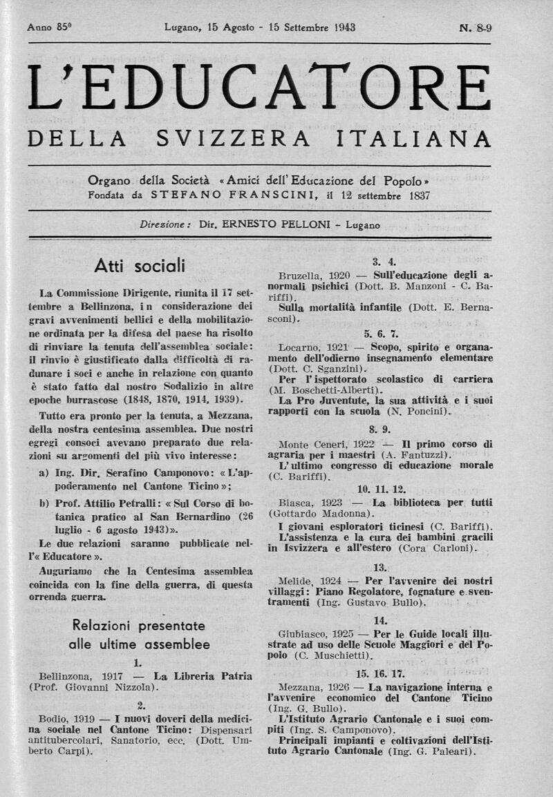 Buchumschlag - Heft 8-9